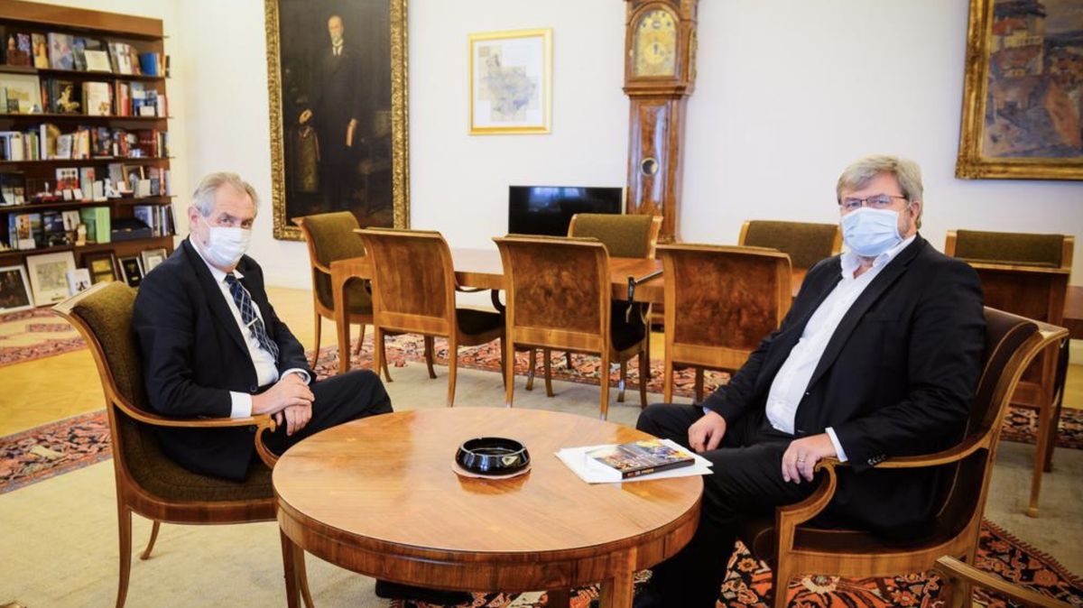 Prezident Zeman přijal na Hradě obžalovaného sportovního bosse